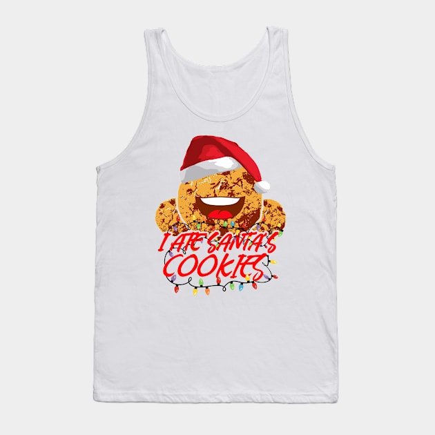 Funny Christmas  I Ate Santa´s Cookies Tank Top by dnlribeiro88